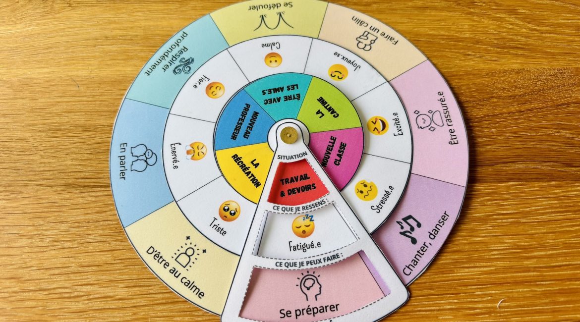 Roue des émotions de la rentrée