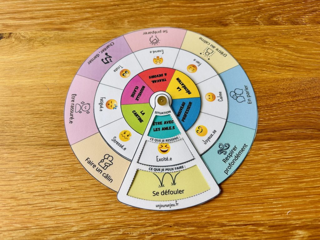 Roue des émotions rentrée
