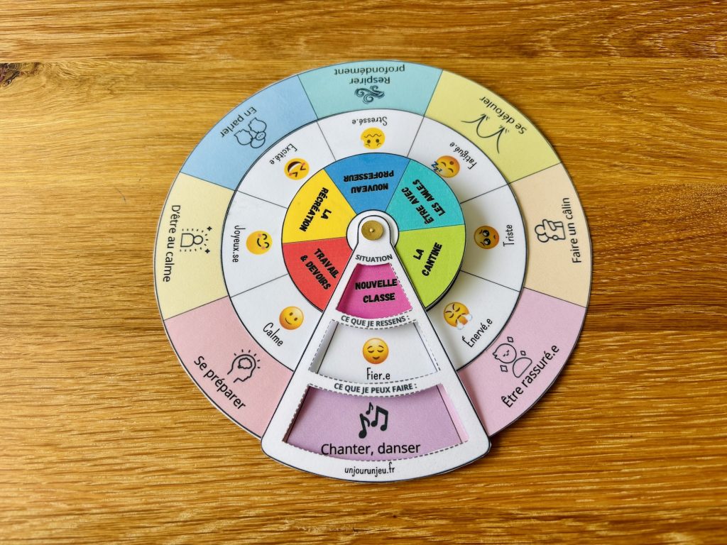 Roue des émotions rentrée