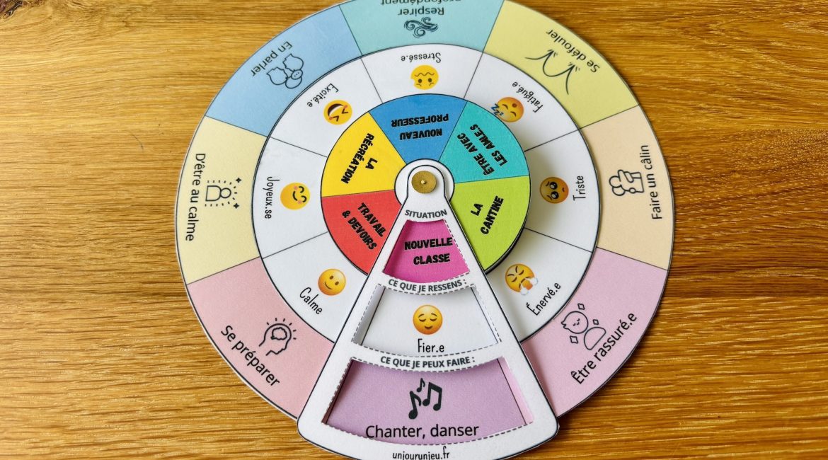 Roue des émotions rentrée