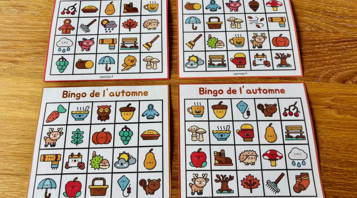 Bingo de l'automne - planches
