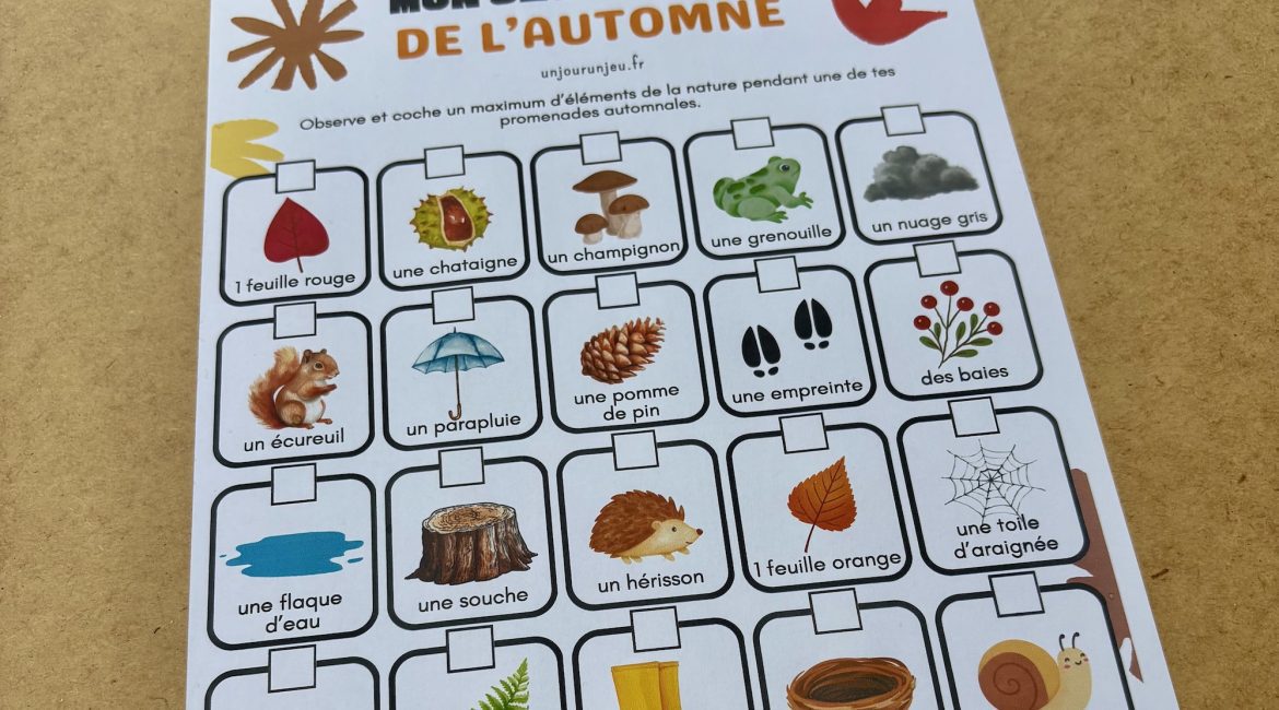 Jeu de piste automne