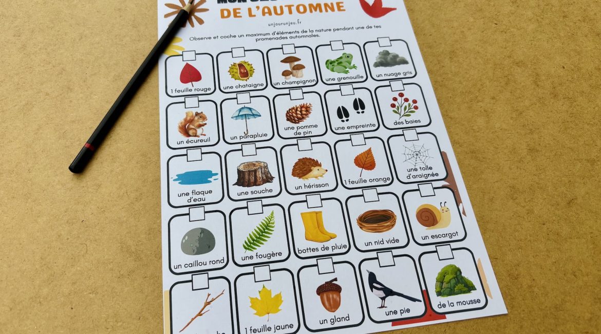 Jeu de piste automne