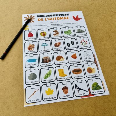Jeu de piste automne