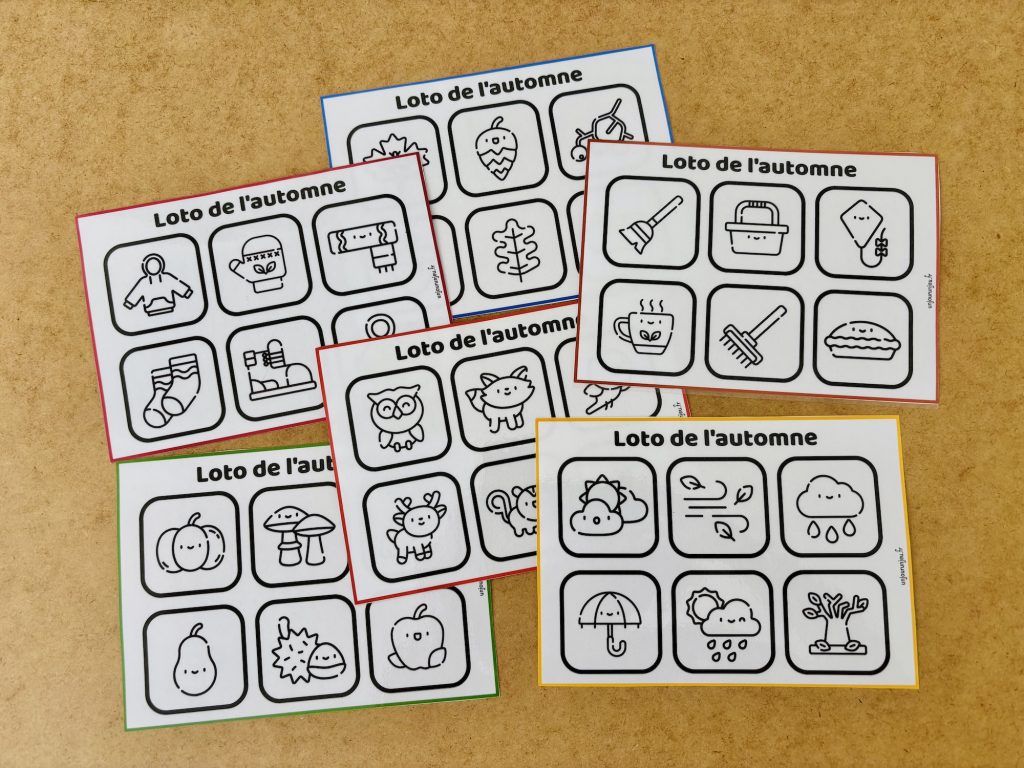 Le loto de l’automne pour les petits