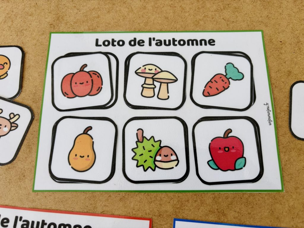 Le loto de l’automne pour les petits