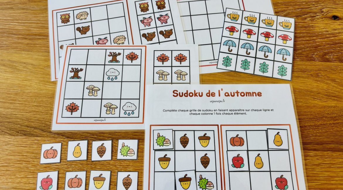Jeux de logique automne : sudoku
