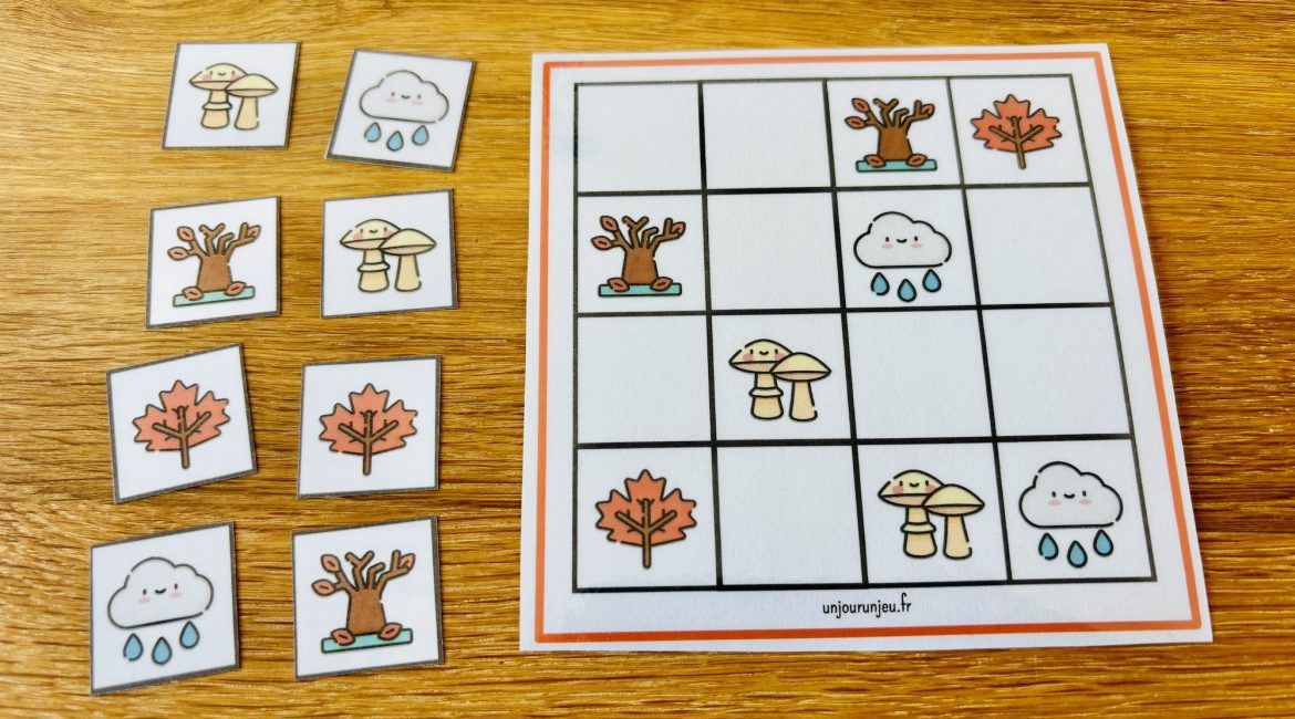 Jeux de logique automne : sudoku