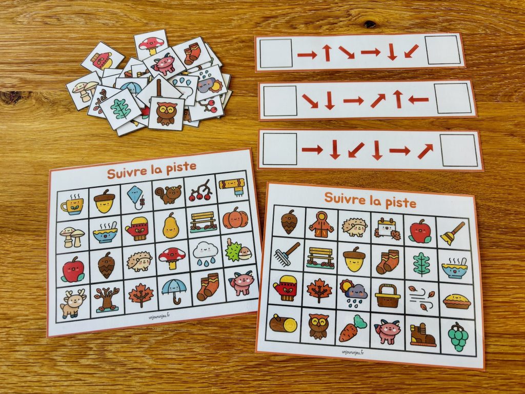 Jeux de logique automne : piste à suivre