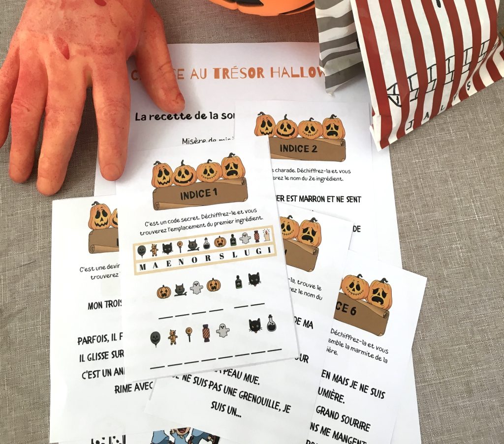 Chasse au trésor Halloween : la recette de la sorcière qui perd la tête