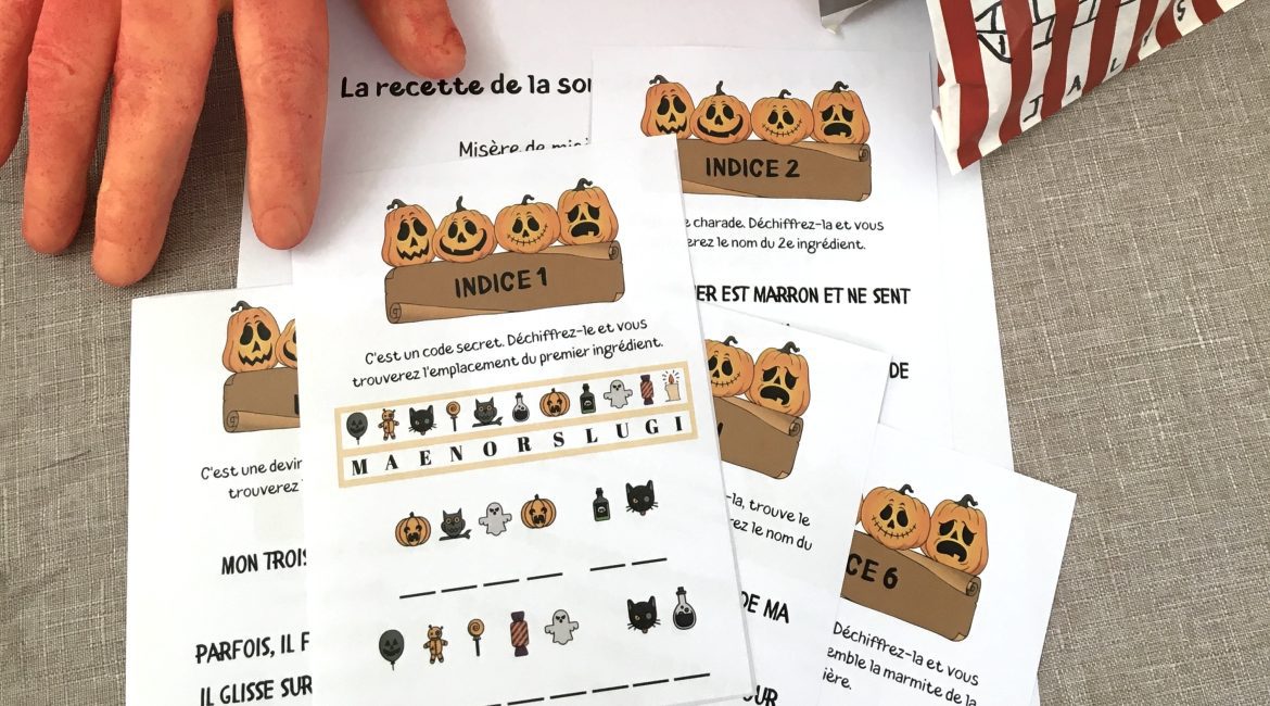 Chasse au trésor Halloween : la recette de la sorcière qui perd la tête