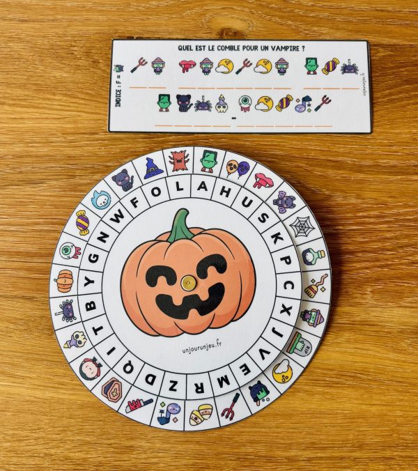Décodeur d’Halloween : messages à décrypter - Un jour un jeu