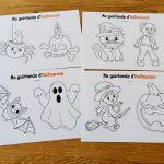 Guirlande d&rsquo;Halloween à colorier