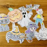 Guirlande d&rsquo;Halloween à colorier