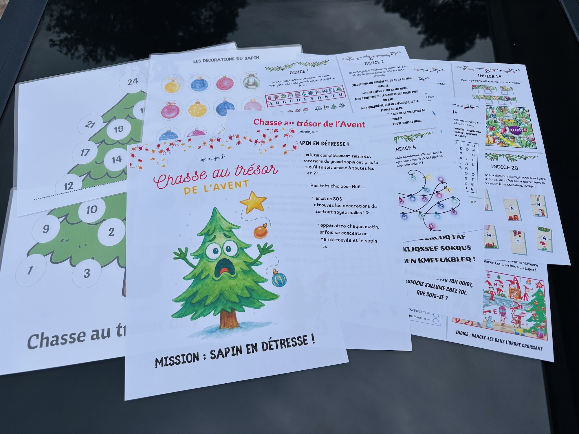 ChasseAuTresor-Avent-Noel-Unjourunjeu Chasse au trésor de l'Avent : mission sapin en détresse !
