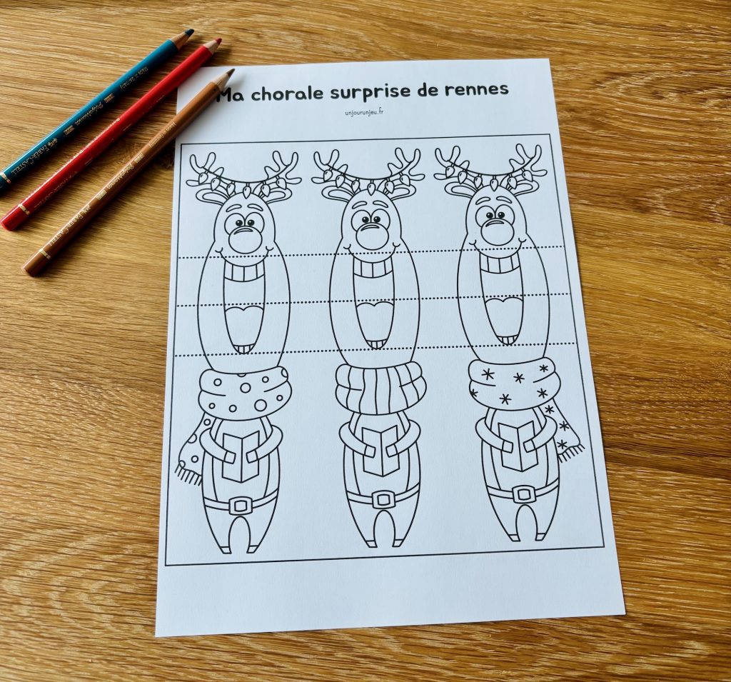 Dessin surprise : chorale de Noël