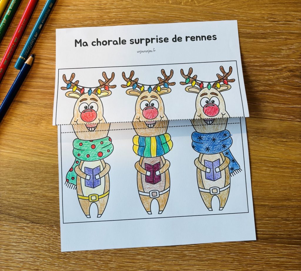 Dessin surprise : chorale de Noël