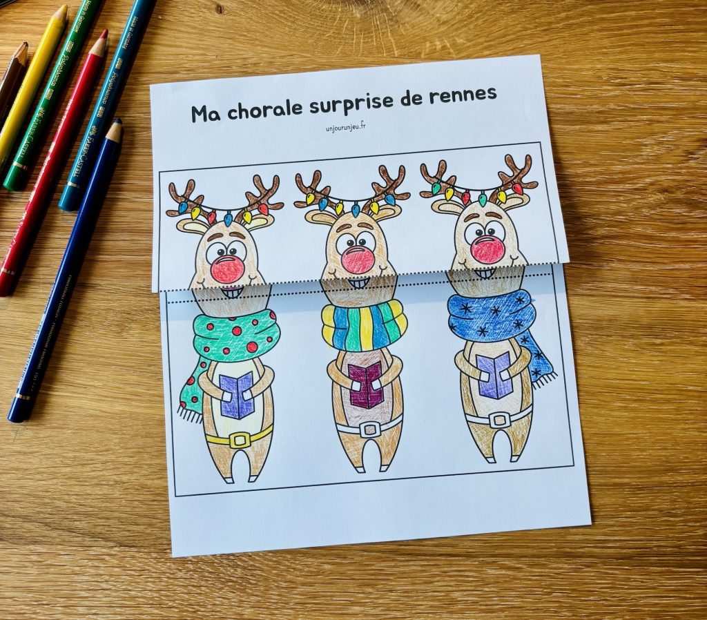 Dessin surprise : chorale de Noël