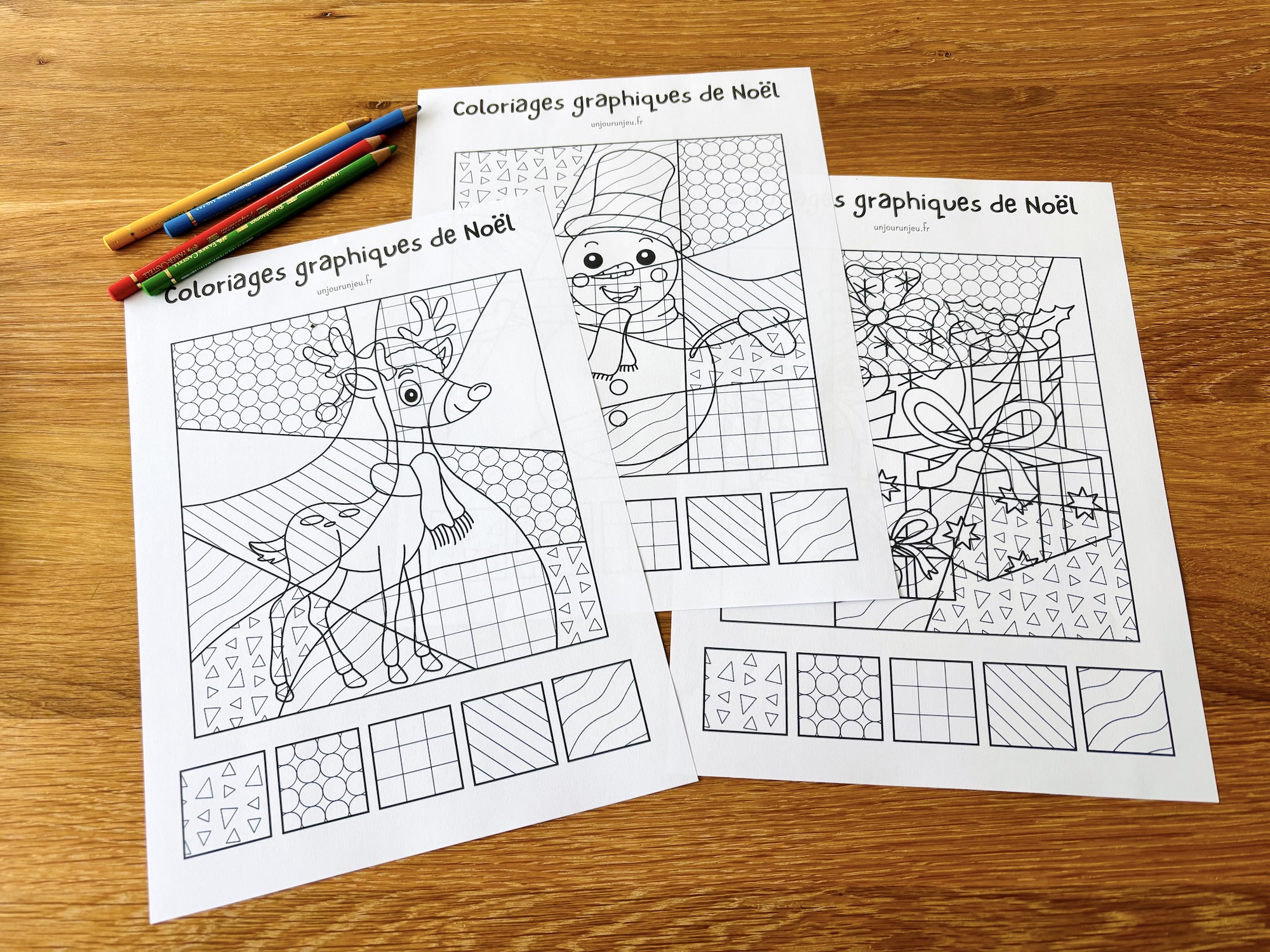 ColoriagesGraphiques-Noel-1 Coloriages graphiques de noël