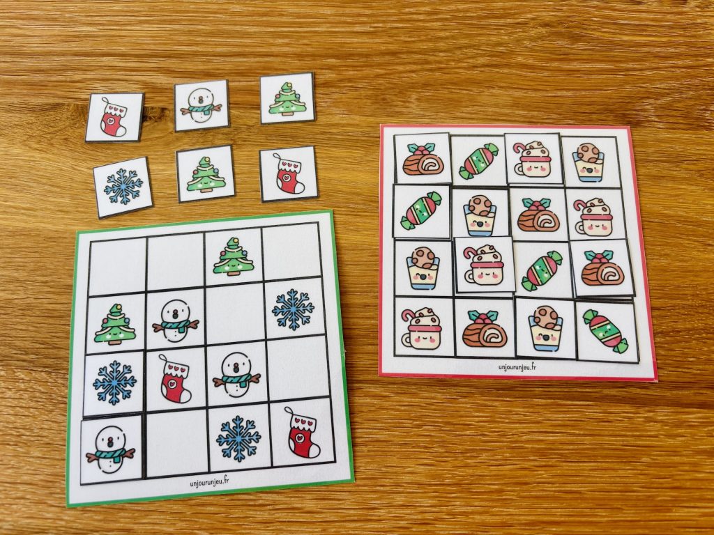 Sudoku et jeux de logique de Noël