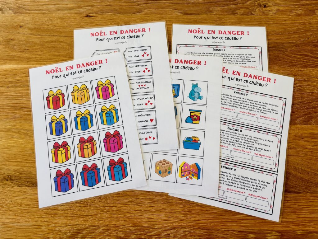 Pour qui est ce cadeau ? Jeu d'enquête de noël