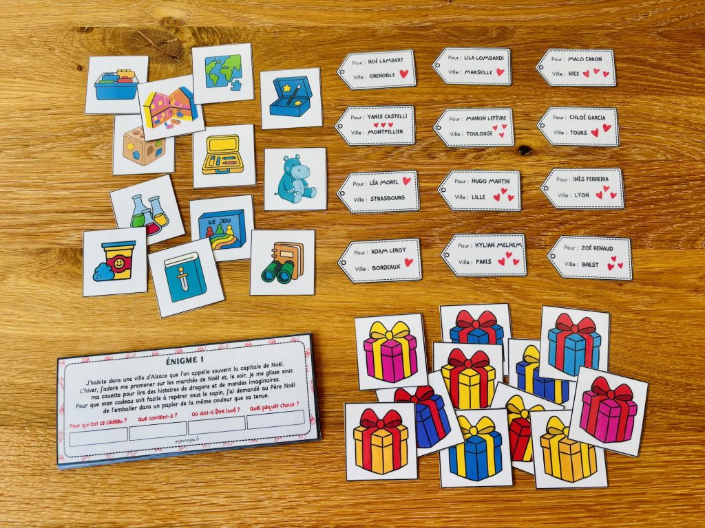 Jeu d'enquête de Noël : pour qui est ce cadeau ?