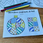 Décorations graphiques de Noël