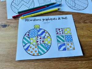 Décorations graphiques de Noël