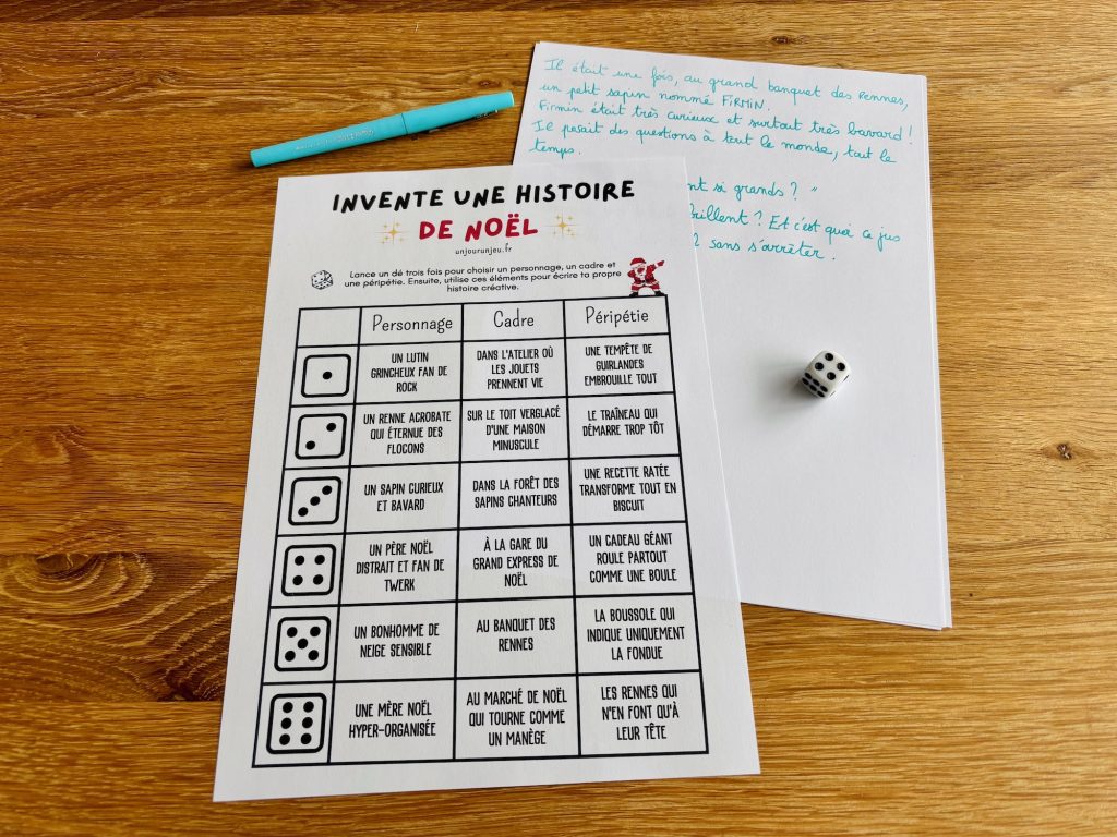 Histoire de Noël au dé