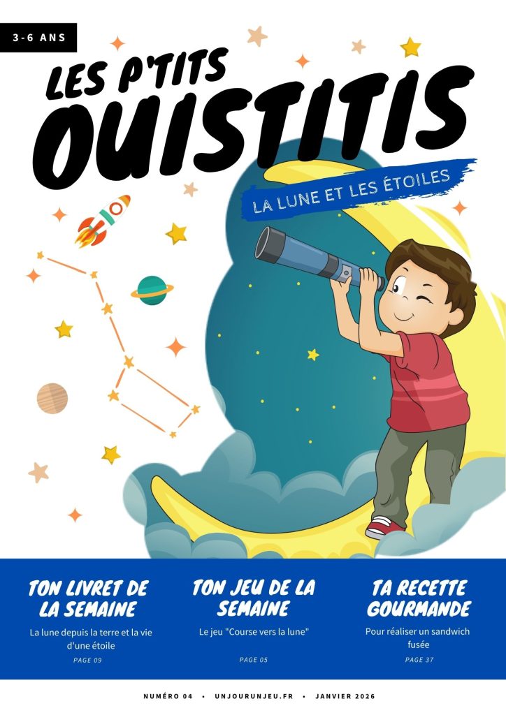 Les P'tits Ouistitis observent la lune et les étoiles