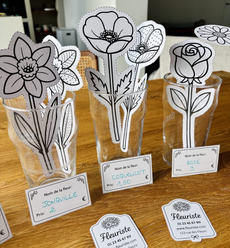 Bouquet de fleurs à composer