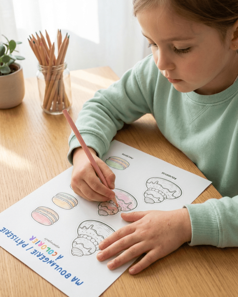 Boulangerie Pâtisserie à colorier