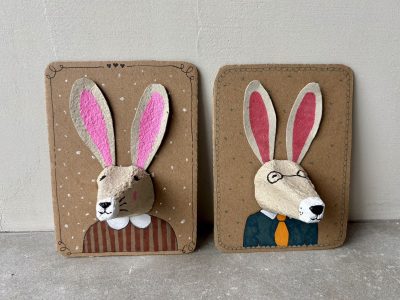 Cadre photo famille Lapin