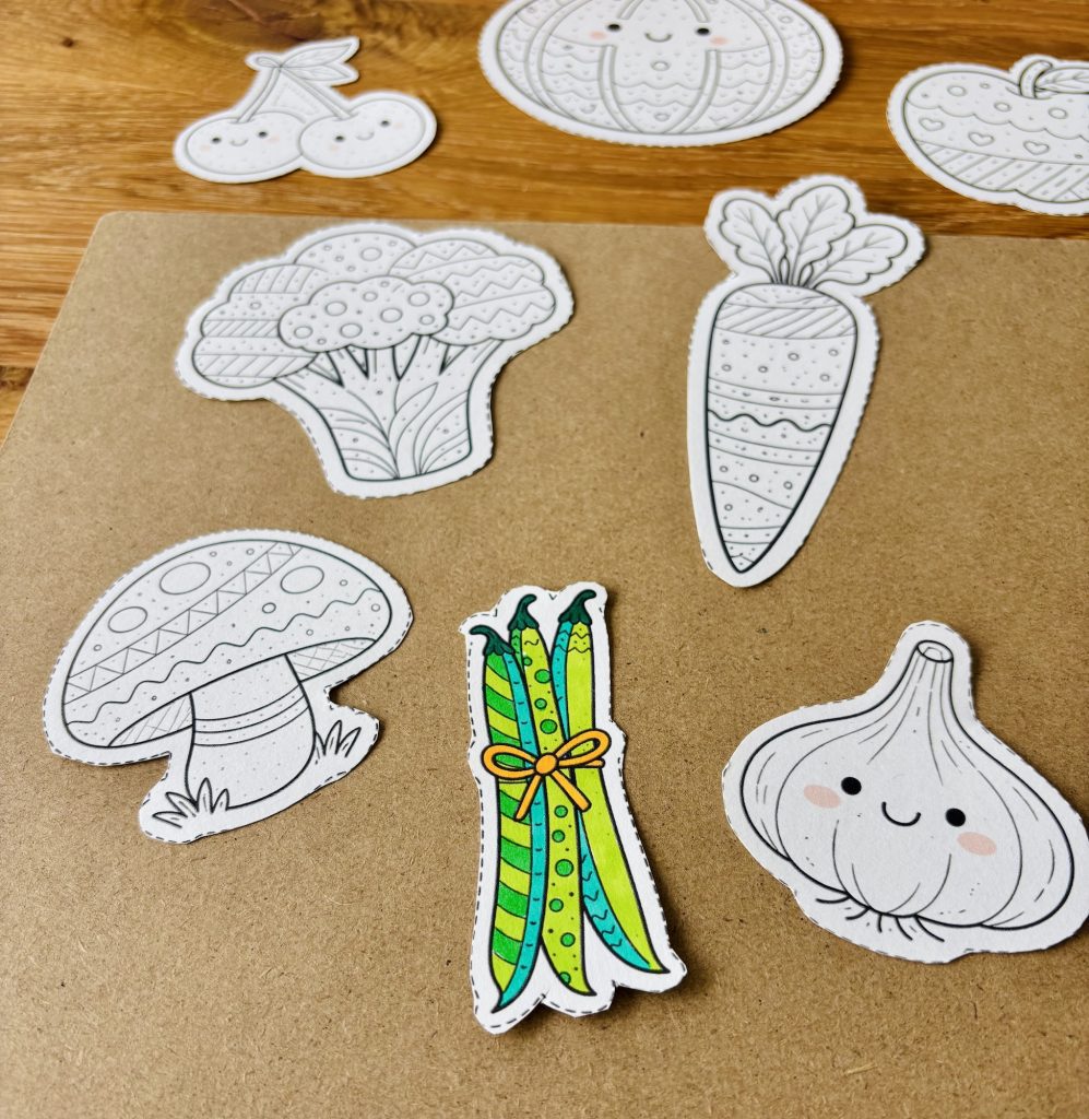 Mon petit maraicher : coloriage fruits et légumes