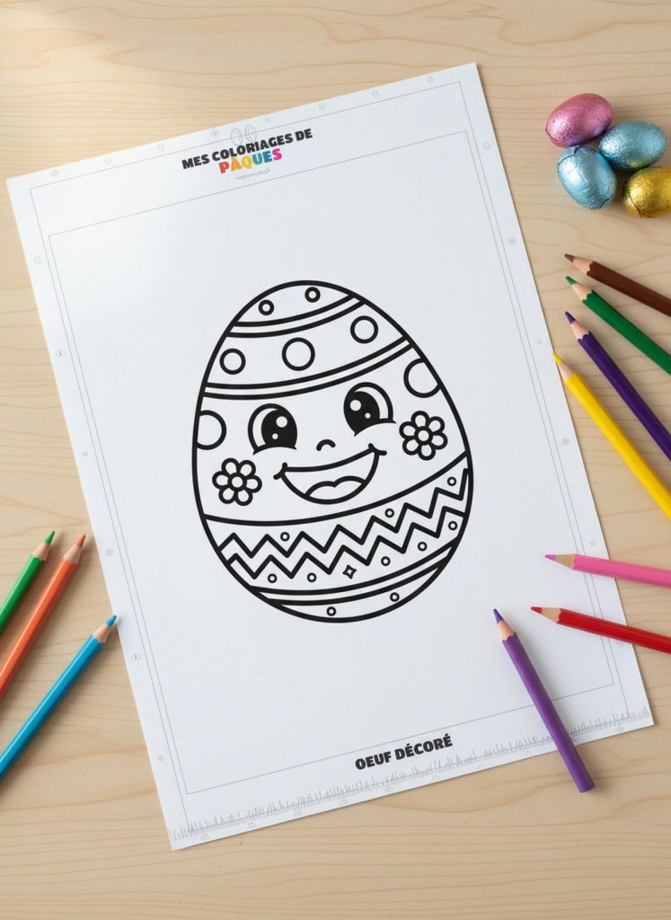 Coloriage Pâques