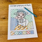 Coloriages graphiques de Pâques pour les enfants