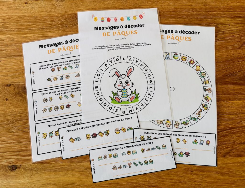 Énigmes à résoudre avec le décodeur de Pâques