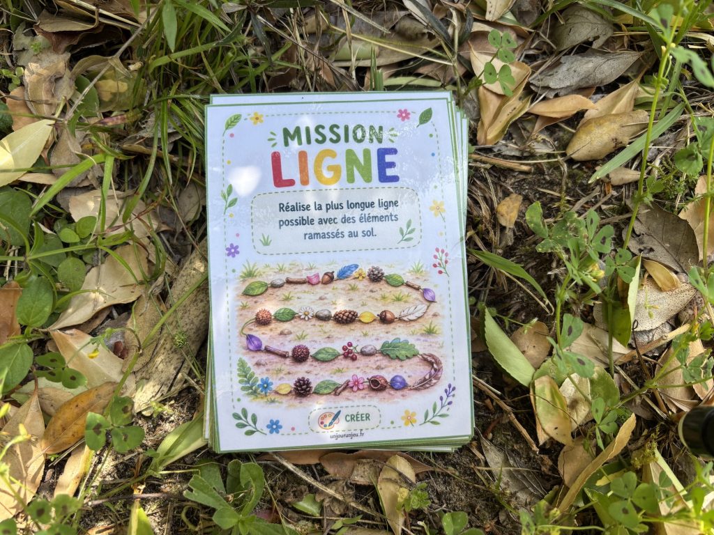 Missions Nature : faire la plus longue ligne possible