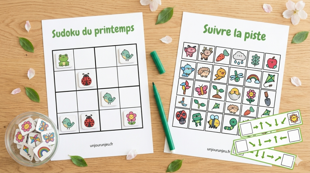 Jeux de logique du printemps