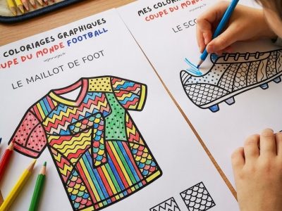 Coloriages graphiques football