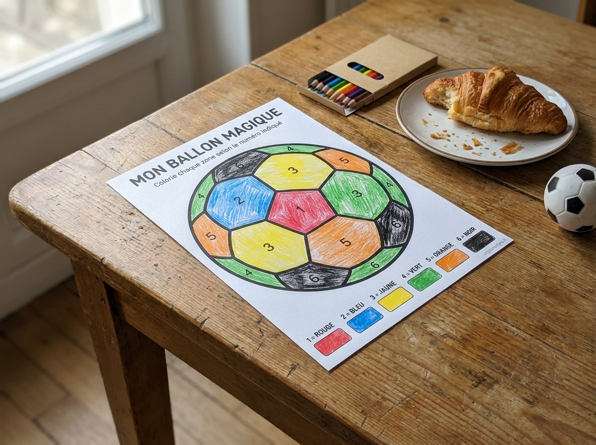 Coloriages magiques pour célébrer la Coupe du Monde de Football
