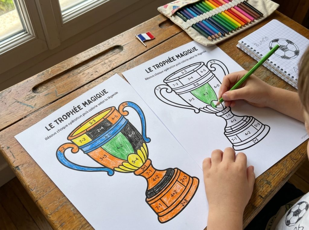 Coloriages magiques pour célébrer la Coupe du Monde de Football