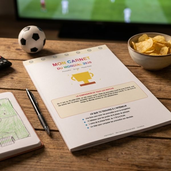 Mon carnet du Mondial 2026 : pronostics, scores et phase finale