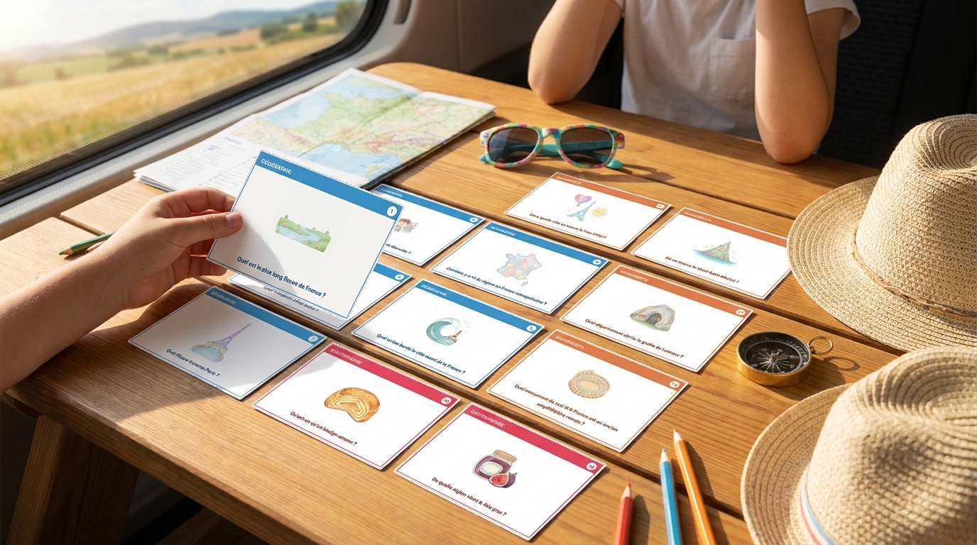 Mon Quiz France Routière : 32 cartes à imprimer pour la route