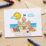 Carte postale à colorier