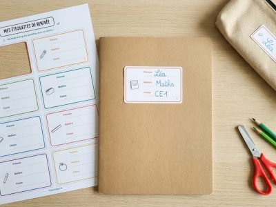 Étiquettes pour la rentrée