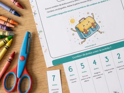 Compte à rebours rentrée scolaire