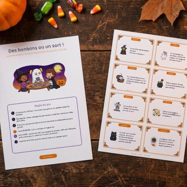 Jeu de cartes Des bonbons ou un sort - Halloween