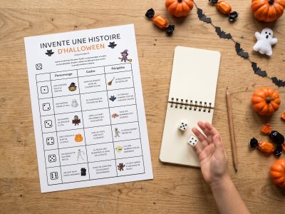 Inventé une histoire au dé - version Halloween