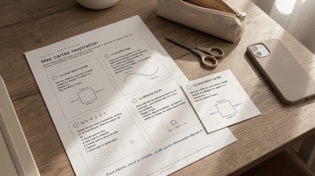Pack Outils Ados : Stress, Respiration et Retour en Classe